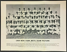 Load image into Gallery viewer, 1969 New York Mets MLB Spring Training Baseball Team Photo Vintage World Champs
