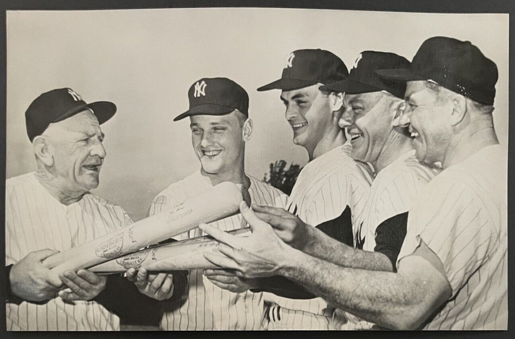 1960 Rare Vintage MLB Baseball Press Photo Roger Maris Welcome To The Yankees