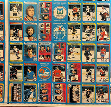 Load image into Gallery viewer, 1979-80 OPC NHL Hockey Cards Uncut Sheet Blank Back Wayne Gretzky Rookie RC RARE
