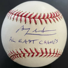 Load image into Gallery viewer, Ben Zobrist Autographed Signed Major League Baseball + AL East Champs Inscribed
