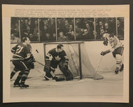 1967 Maple Leaf Gardens UPI Photo NHL Hockey Picture Leafs vs Canadiens Gamble