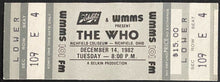 Load image into Gallery viewer, 1982 The Who Richfield Coliseum Concert Ticket Keith Moon Pete Townshend Vintage
