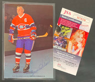 Maurice Richard Hockey Hall Of Fame Autographed Postcard Montreal Canadiens JSA