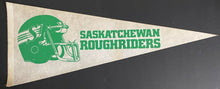 Load image into Gallery viewer, Vintage CFL Football Saskatchewan Roughriders Full Size 30&quot; Pennant Regina Vtg
