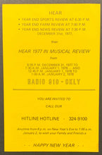 Load image into Gallery viewer, 1977 CKLY Chart Radio Survey Ontario Canada Music New Year 1978 Debby Boone
