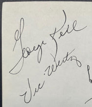 Load image into Gallery viewer, George Kell Vic Wertz Ted Lyons Signed Paper HOF Autograph x6 Vintage MLB JSA
