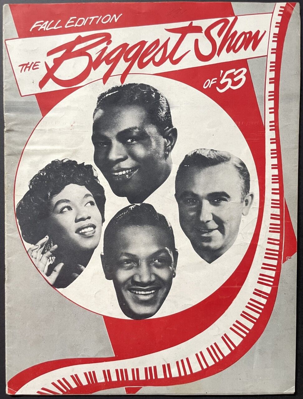 1952 The Biggest Show Fall Tour Concert Program Headliner Multi Autographed JSA