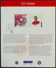 Load image into Gallery viewer, 2004 Canada Post NHL All Stars Lithograph &amp; Stamp Set Signed By Ted Lindsay
