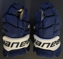Load image into Gallery viewer, 2022 Steven Stamkos Playoff Game Worn Bauer Gloves Photo Matched Tampa Bay NHL
