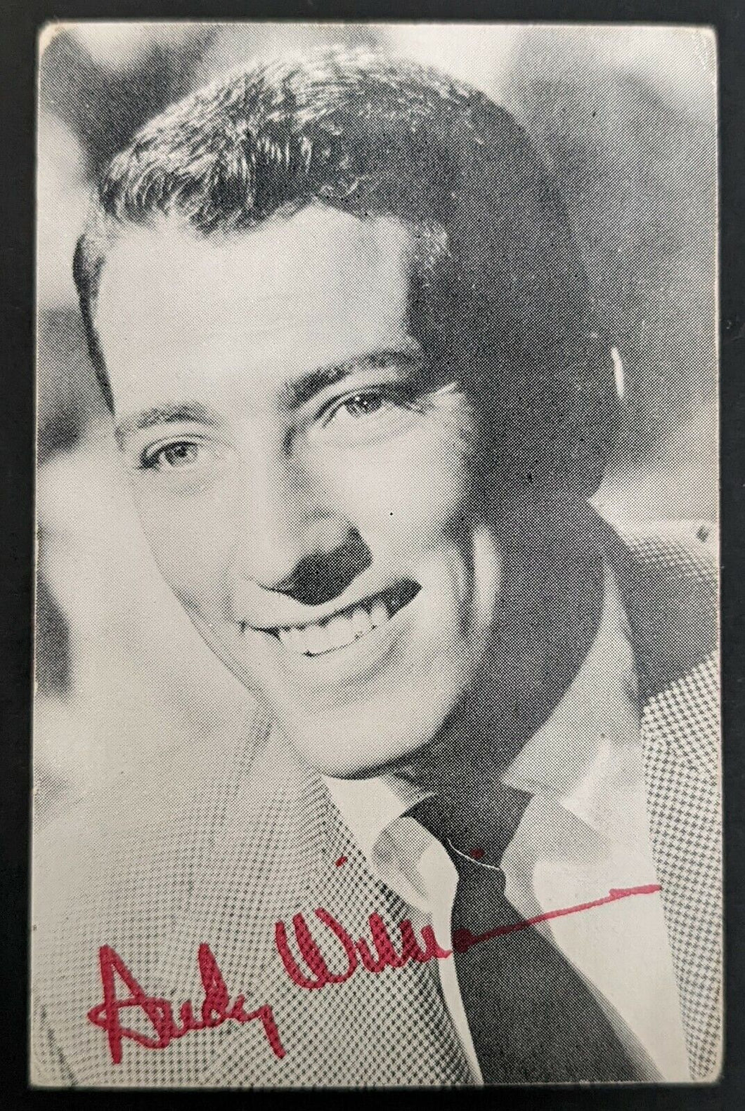 Circa 1960 American Singer Andy Williams Autographed Publicity Photo Vintage