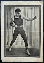 Load image into Gallery viewer, 1920 Vintage Boxing Legend Jack Dempsey Print Kid Blackie Manassa Mauler
