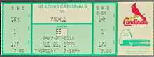 Load image into Gallery viewer, Aug 05 1999 Mark McGwire 500th Home Run Rare Full Unused Ticket Cardinals MLB
