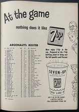 Load image into Gallery viewer, 1957 Varsity Stadium CFL Football Program Toronto Argos vs Ottawa Rough Riders
