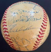 Load image into Gallery viewer, 1951 MLB All Stars + Attendees Multi Signed Autographed Baseball x25 Ty Cobb JSA
