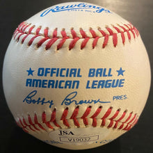 Load image into Gallery viewer, Paul Molitor Signed Bobby Brown Baseball Autographed MLB Brewers Twins HOFer JSA
