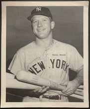 Load image into Gallery viewer, Circa 1960 Mickey Mantle B&amp;W Promo Photo New York Yankees MLB Baseball Vintage

