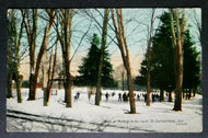 1900s Vintage Canada Winter Sports Postcard Hockey Game St Catharines Rare