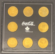 2002 Olympics Canada Gold Medal Hockey Team Full Coin Set + Coca Cola Album