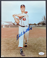 Eddie Mathews Autographed Signed MLB Baseball Photo Milwaukee Braves JSA COA
