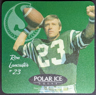 6 Saskatchewan Roughriders Wisers Premium Drink Coasters Bill Baker CFL Football