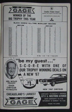 Load image into Gallery viewer, 1967 Chicago Stadium NHL Program Blackhawks vs Toronto Maple Leafs Billy Reay
