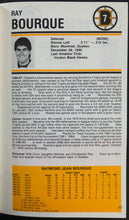 Load image into Gallery viewer, 1987/88 Boston Bruins Media Guide Cover Autographed By Ray Bourque Norris Trophy
