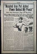 1919 Vintage Comfort Magazine Jack Dempsey Full Page Boxing Advertisement