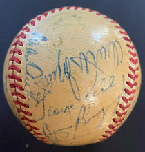 Load image into Gallery viewer, 1951 MLB All Stars + Attendees Multi Signed Autographed Baseball x25 Ty Cobb JSA
