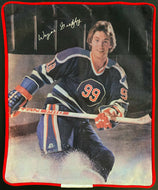 Vintage 1980's Wayne Gretzky NHL Hockey Pillow Case Edmonton Oilers