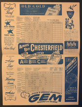 Load image into Gallery viewer, 1948 New York Yankees vs Washington Official Program Baseball Card DiMaggio
