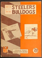 1949 Forbes Field NFL Football Program Pittsburgh Steelers vs New York Bulldogs