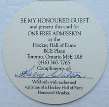 Load image into Gallery viewer, 1994 Hockey Hall Of Fame Harry Watson Admission Pass Signed Autographed NHL
