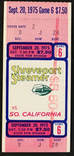 Load image into Gallery viewer, 1975 WFL Football Ticket Shreveport Steamer vs Southern California Sun Game 6
