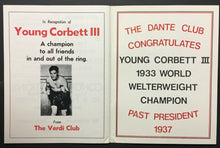 Load image into Gallery viewer, 1984 Boxing Champion Young Corbett III Souvenir Program Boxer Magazine
