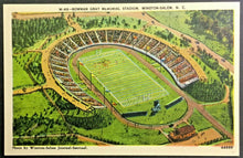 Load image into Gallery viewer, 1930&#39;s Bowman Gray Memorial Stadium Postcard Football Salem North Carolina

