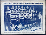 1940/41 Hamilton Dofascos Toronto Marlboros Program Hamilton Fourm OHA Sr. VTG