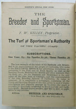Load image into Gallery viewer, 1899 Rare 19th Year Goodwin Official Turf Guide Paperback Goodwin's Horse Racing
