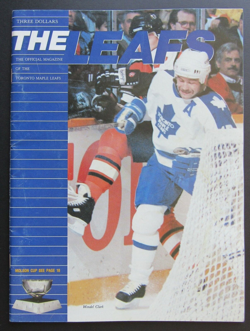 1990 Maple Leaf Gardens NHL Program Toronto Maple Leafs vs LA Kings Wendel Clark
