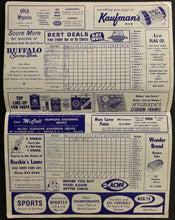 Load image into Gallery viewer, 1965 War Memorial Stadium International League Baseball Program Bison&#39;s vs Leafs
