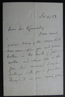 1902 House Of Commons Letter Written & Signed James Bryce British Viscount