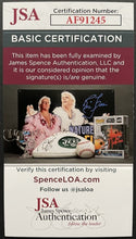 Load image into Gallery viewer, George Armstrong + Elmer Vasko Autographed Leafs / Hawks NHL Hockey Photo JSA

