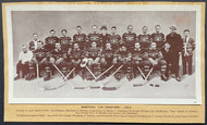 1937-1938 Montreal Canadiens B&W Team Photo NHL Hockey Canada Starch Crown Brand