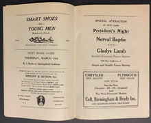 Load image into Gallery viewer, 1929 Rhode Island Reds Can-Am Hockey Program vs Philadelphia Arrows Unscored
