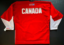Load image into Gallery viewer, Pete Mahovlich + Ron Ellis Autographed CCM Retail Replica Team Canada Jersey JSA
