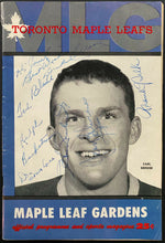 Load image into Gallery viewer, 1959 Maple Leaf Gardens Signed Autographed NHL Hockey Program x7 5 HOFers
