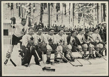 Load image into Gallery viewer, 1936 Winter Olympics Photo Hockey Team Canada Portarthur Bear Cats German Issue
