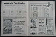 Load image into Gallery viewer, 1961 NHL Hockey Program Detroit Red Wings v Montreal Canadiens Toe Blake Olympia
