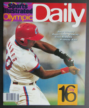 Load image into Gallery viewer, 1996 Atlanta Olympics Day 16 Program + Track &amp; Field Insert Omar Linares Cuba
