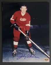 Load image into Gallery viewer, Johnny Wilson Autographed Detroit Red Wings NHL Hockey Photo Signed Picture
