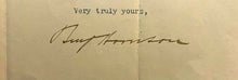 Load image into Gallery viewer, 1888 Signed Letter US President Benjamin Harrison Autographed Political JSA LOA
